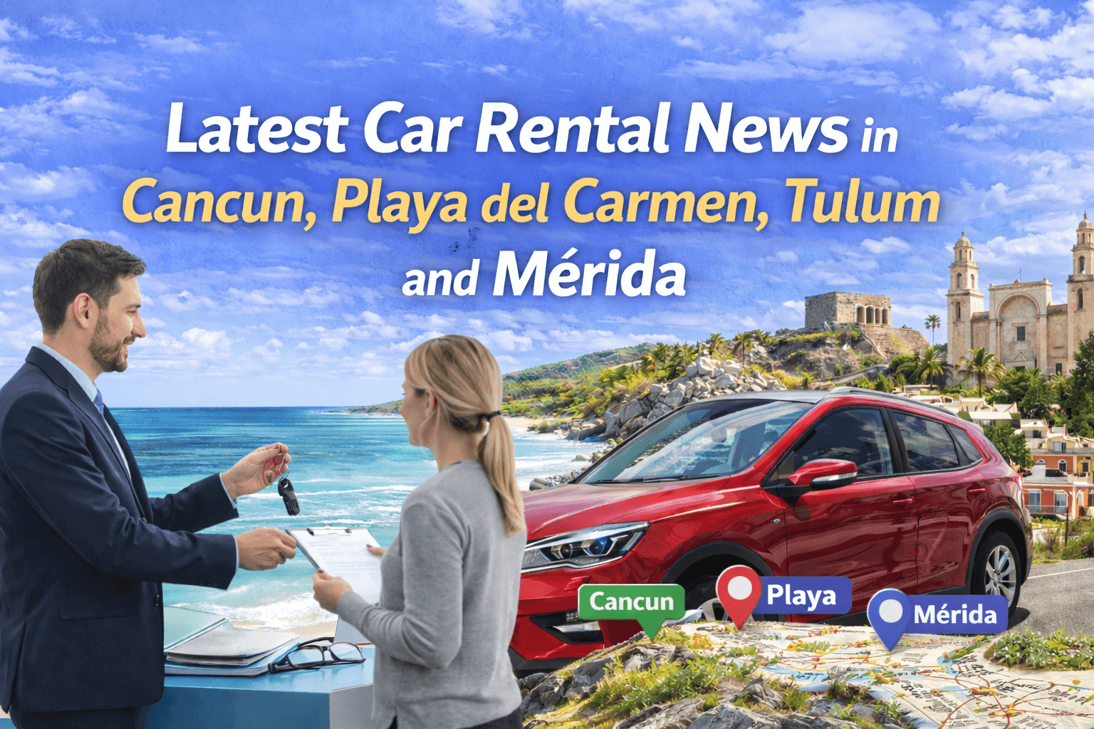 Latest Car Rental News in Cancun, Playa del Carmen, Tulum and Mérida