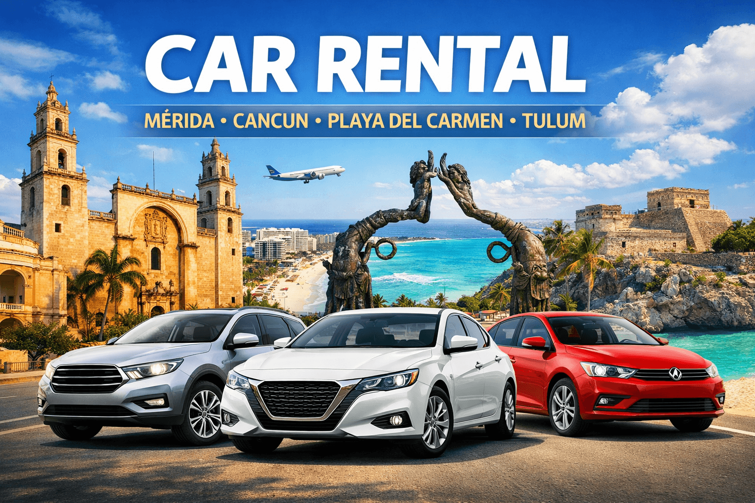 Renting a Car in Cancun, Playa del Carmen, Tulum and Mérida