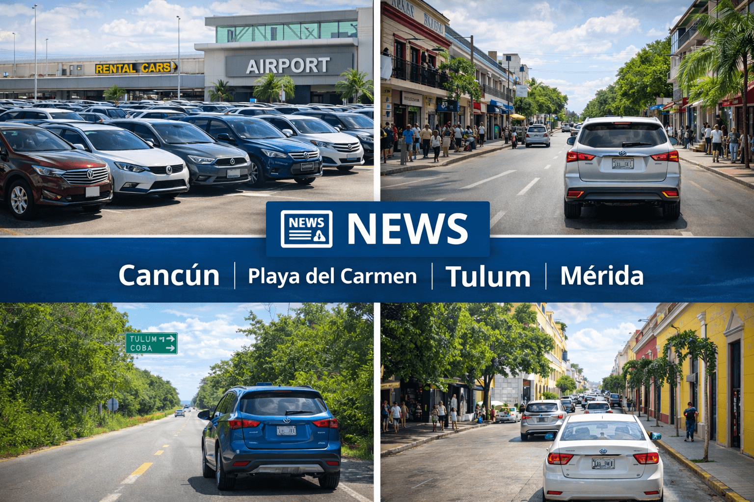Car Rental News in Cancun, Playa del Carmen, Tulum and Mérida