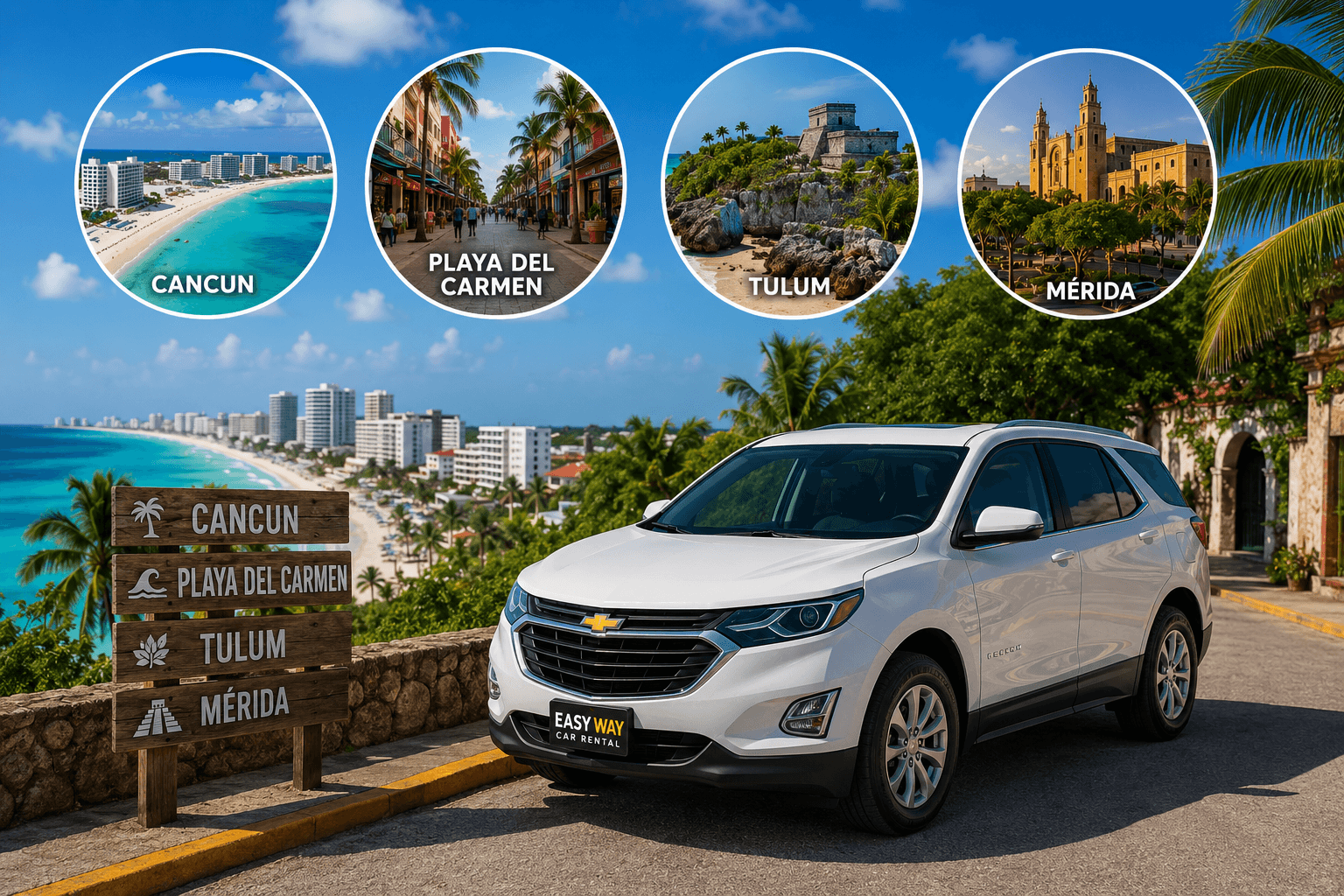 The Ultimate Car Rental Guide in Cancun, Playa del Carmen, Tulum & Mérida: Everything You Need to Know Before You Drive