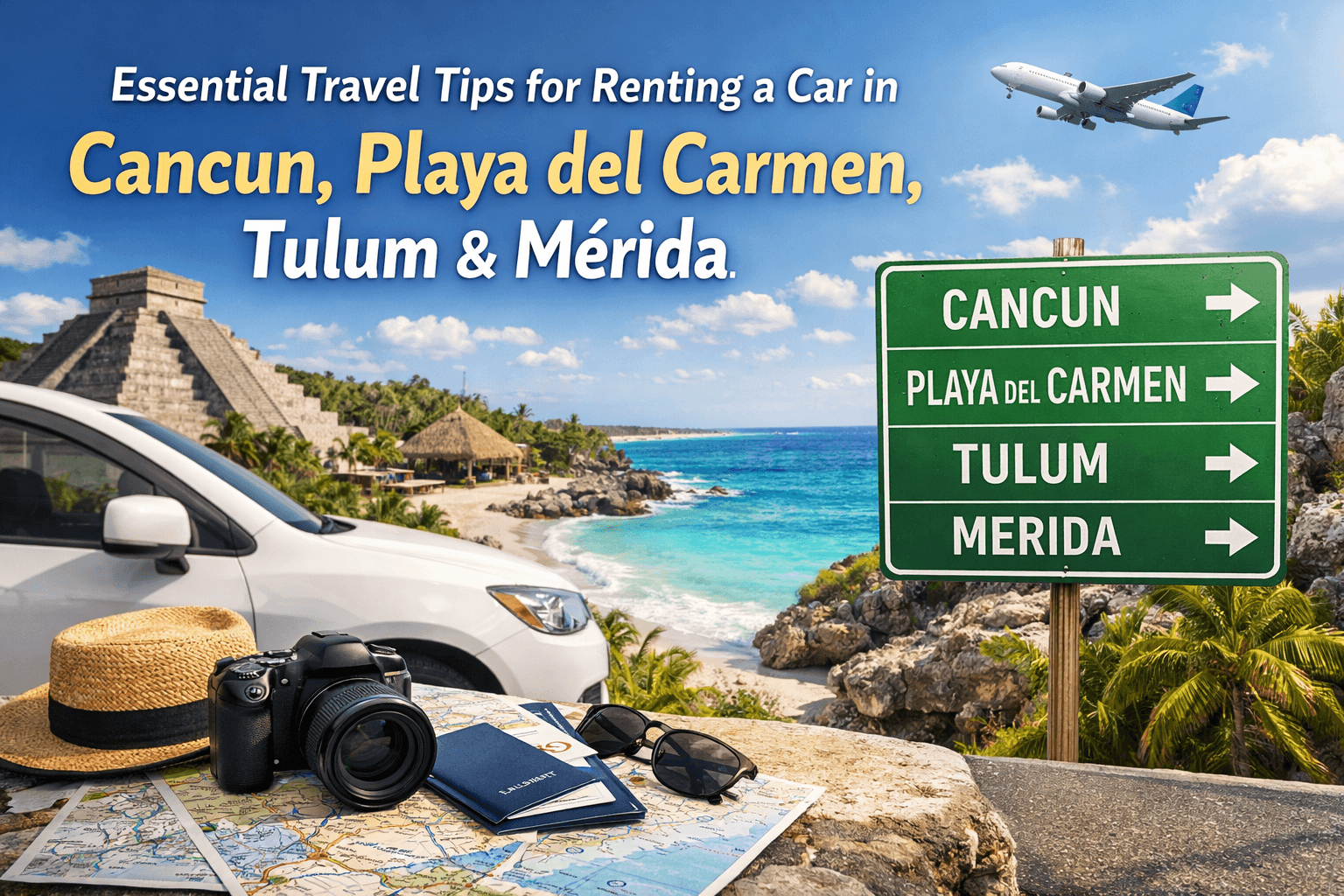 Top Travel Tips for Renting a Car in Cancun, Tulum, Playa del Carmen and Mérida