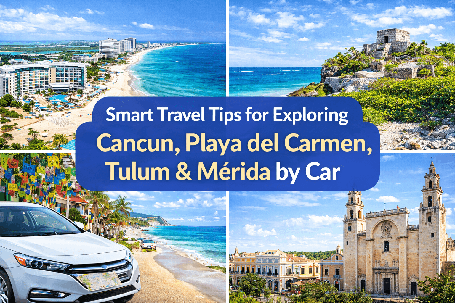 Smart Travel Advice for Discovering Cancun, Playa del Carmen, Tulum & Mérida by Car