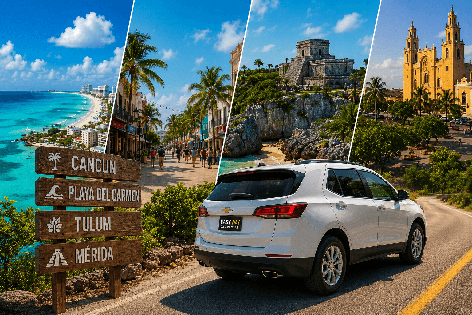 The Ultimate Guide to Exploring Cancun, Playa del Carmen, Tulum & Mérida with a Rental Car
