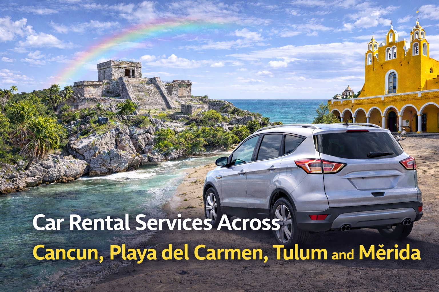 Car Rental Services Across Cancun, Playa del Carmen, Tulum and Mérida