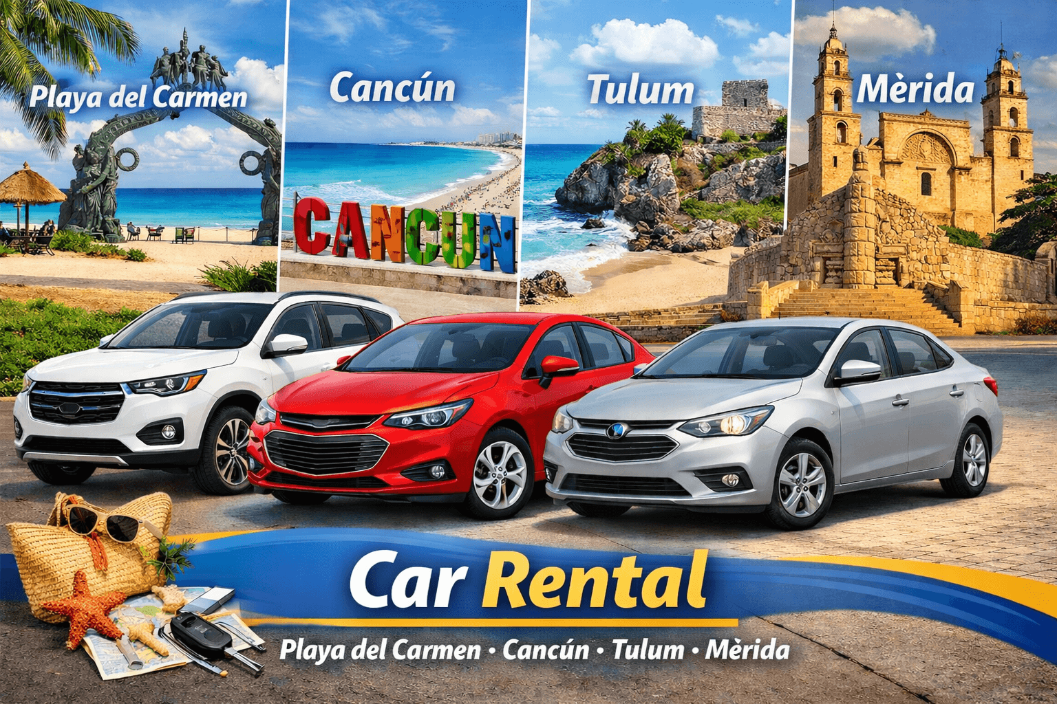 Car Rental Tips for Cancun, Playa del Carmen, Tulum and Mérida